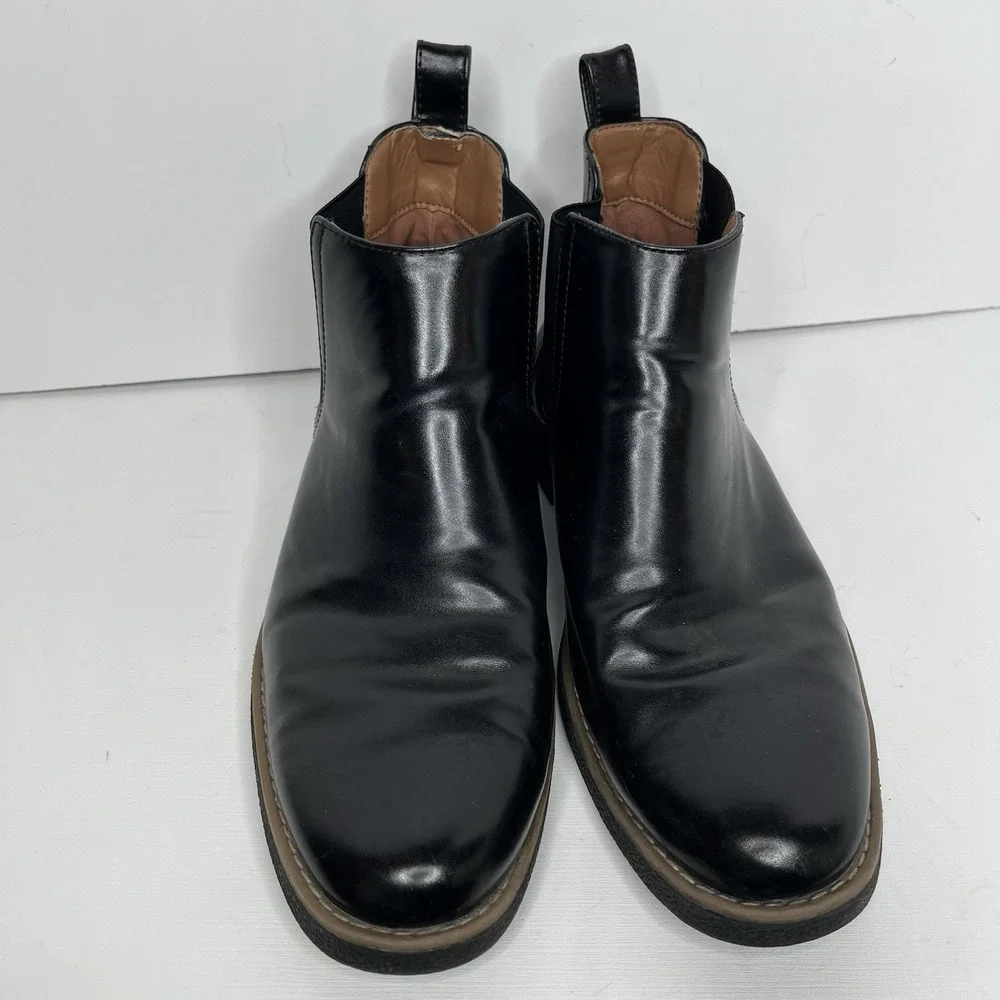 Deer Stags Boots Mens Size 10 M Rockland Memory Foam Chelsea Black Boho